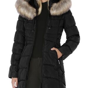 Laundry by Shelli Segal Black Winter Coat